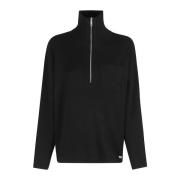 Moschino Stretch Viskos Topp Black, Dam