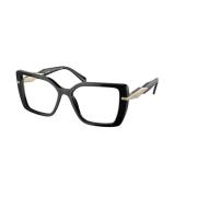 Prada Stiliga Svarta Solglasögon Black, Unisex