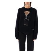 Ralph Lauren Damkläder Stickat Svart Aw24 Black, Dam