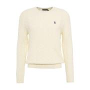 Ralph Lauren Herrkläder Stickat Vitt Aw24 White, Herr