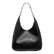 Stella McCartney Logo Toteväska med Magnetlås Black, Dam