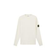 Stone Island Off White Crewneck Ulltröja White, Herr