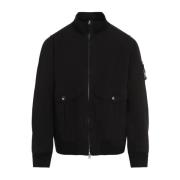 Stone Island Svart jacka för män Aw24 Black, Herr