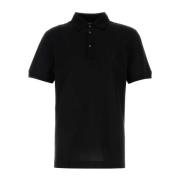 Dolce & Gabbana Svart Piquet Polo Tröja Black, Herr