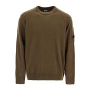 C.p. Company Omvänd Sömn Crewneck Pullover Green, Herr