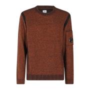 C.p. Company Fleece Knit Vanise Sweater Brown, Herr