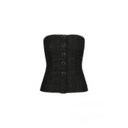 Fabienne Chapot Twinnie Tweed Top Black, Dam