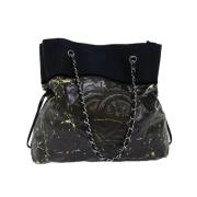 Chanel Vintage Pre-owned Nylon chanel-vskor Black, Dam