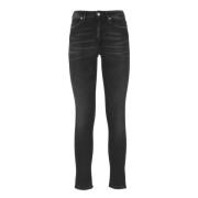 Dondup Svarta bomullsjeans med fickor Black, Dam