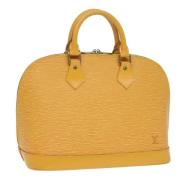 Louis Vuitton Vintage Pre-owned Laeder handvskor Yellow, Dam