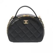 Chanel Vintage Pre-owned Tyg chanel-vskor Black, Dam