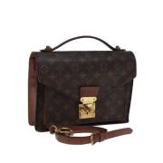 Louis Vuitton Vintage Pre-owned Canvas handvskor Brown, Dam