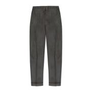 Maison Margiela Veckade byxor med vintageeffekt Gray, Herr