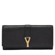 Yves Saint Laurent Vintage Pre-owned Laeder plnbcker Black, Dam