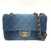 Chanel Vintage Pre-owned Denim chanel-vskor Blue, Dam