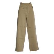 N21 Beige Oversized Jeans för Kvinnor Beige, Dam