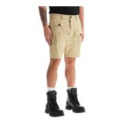 Dsquared2 Cargo Bermuda shorts med ficklock Beige, Herr