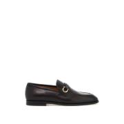 Salvatore Ferragamo Gancini Läder Loafers Brown, Herr