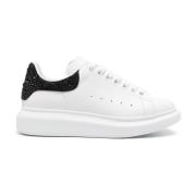 Alexander McQueen Vita Sneakers med Kristallutsmyckning White, Dam