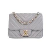 Chanel Vintage Pre-owned Laeder handvskor Gray, Dam