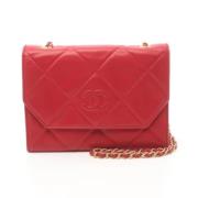 Chanel Vintage Pre-owned Laeder chanel-vskor Red, Dam