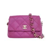 Chanel Vintage Pre-owned Laeder handvskor Purple, Dam