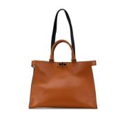 Fendi Vintage Pre-owned Laeder handvskor Brown, Dam