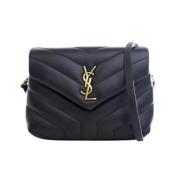 Yves Saint Laurent Vintage Pre-owned Laeder axelremsvskor Black, Dam