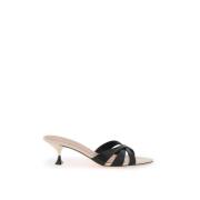 3Juin Elegant Elis Cross-Strap Mules Black, Dam