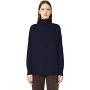 Alpha Studio Silke Kashmir Intarsia Turtleneck Tröja Blue, Dam