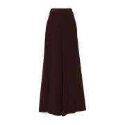 Ermanno Scervino Elegant Veckad Pant Skirt Brown, Dam