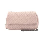 Bottega Veneta Vintage Pre-owned Laeder axelremsvskor Pink, Dam