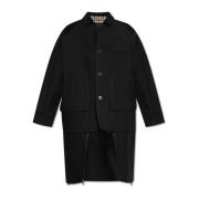 Maison Margiela Jacka med corduroy insatser Black, Dam