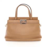 Gucci Vintage Pre-owned Laeder handvskor Beige, Dam