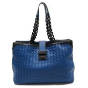 Bottega Veneta Vintage Pre-owned Laeder axelremsvskor Blue, Dam