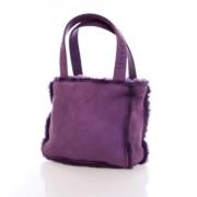 Chanel Vintage Pre-owned Mocka handvskor Purple, Dam