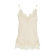 Gold Hawk Vit Coco Bias Camie Top White, Dam