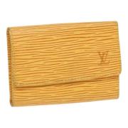 Louis Vuitton Vintage Pre-owned Laeder nyckelhllare Yellow, Dam