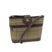 Burberry Vintage Pre-owned Bomull axelremsvskor Beige, Dam