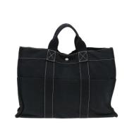 Hermès Vintage Pre-owned Canvas totevskor Black, Dam