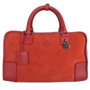 Loewe Pre-owned Pre-owned Mocka handvskor Red, Dam