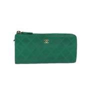 Chanel Vintage Pre-owned Laeder plnbcker Green, Dam