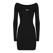 Diesel Svart Elegant Klänning Aw24 Black, Dam