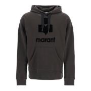 Isabel Marant Oversized Miley Hoodie med Logo Print Brown, Herr