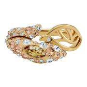 Swarovski Graceful Bloom Ring i Brun med Guldton Finish S/52 5515404 Y...