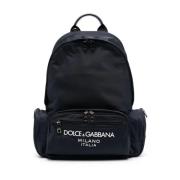 Dolce & Gabbana Logo Lettering Ryggsäck Blue, Herr