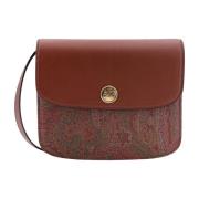 Etro Brun Axelväska med Paisley Motiv Brown, Dam