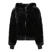 Moose Knuckles Svart jacka för kvinnor Aw24 Black, Dam