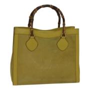 Gucci Vintage Pre-owned Mocka handvskor Yellow, Dam