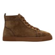 Christian Louboutin High Top Sneaker Brown, Herr